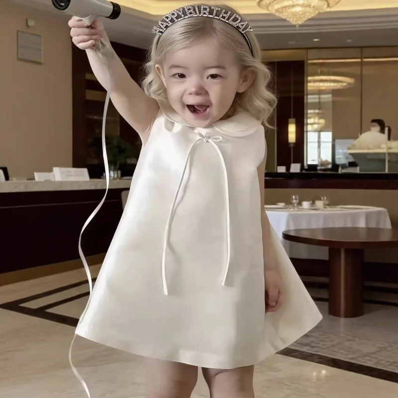 2026 Girls Satin Birthday Dress Baby First Year Gown Children Host Princess Pageant Formal Attire Kids Party Celebration Outfit
2026 Girls Satin Birthday Dress Baby First Year Gown Children Host Princess Pageant Formal Attire Kids Party Celebration Outfit