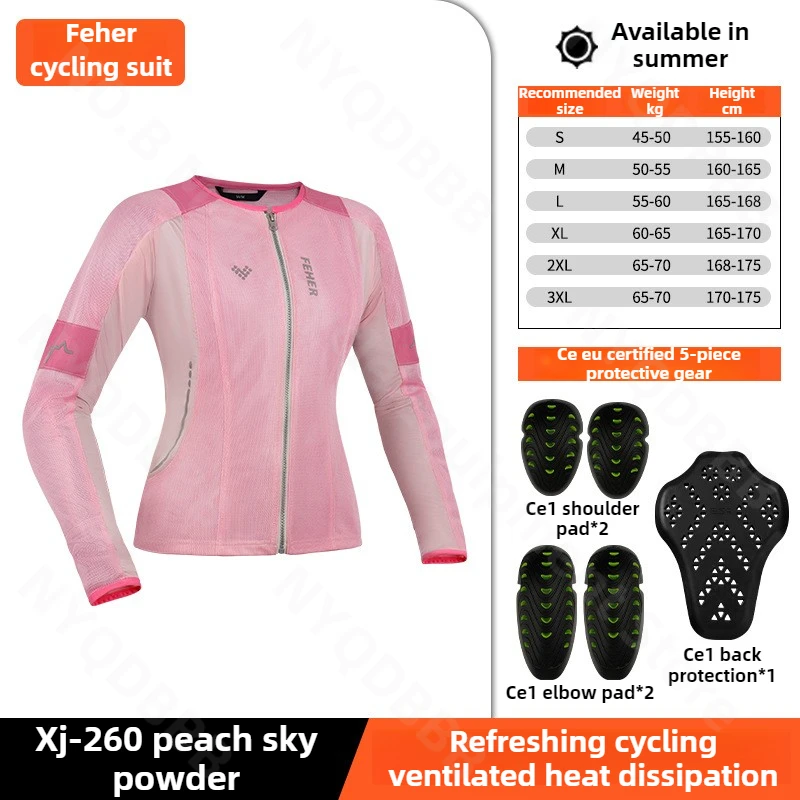 Summer Motorcycle Riding Suit with Mesh Ventilation and Breathability Slim Fit and Slimming Women's Riding Top
Summer Motorcycle Riding Suit with Mesh Ventilation and Breathability Slim Fit and Slimming Women's Riding Top