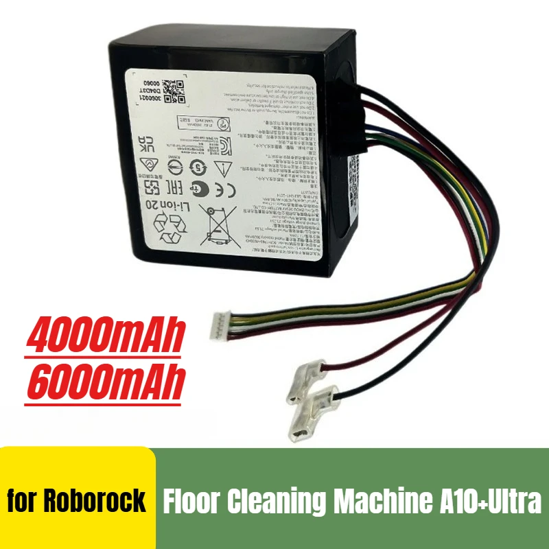 Brand New High-capacity 6000mAh Rechargeable Battery for Roborock Floor Cleaning Machine A10+Ultra
Brand New High-capacity 6000mAh Rechargeable Battery for Roborock Floor Cleaning Machine A10+Ultra