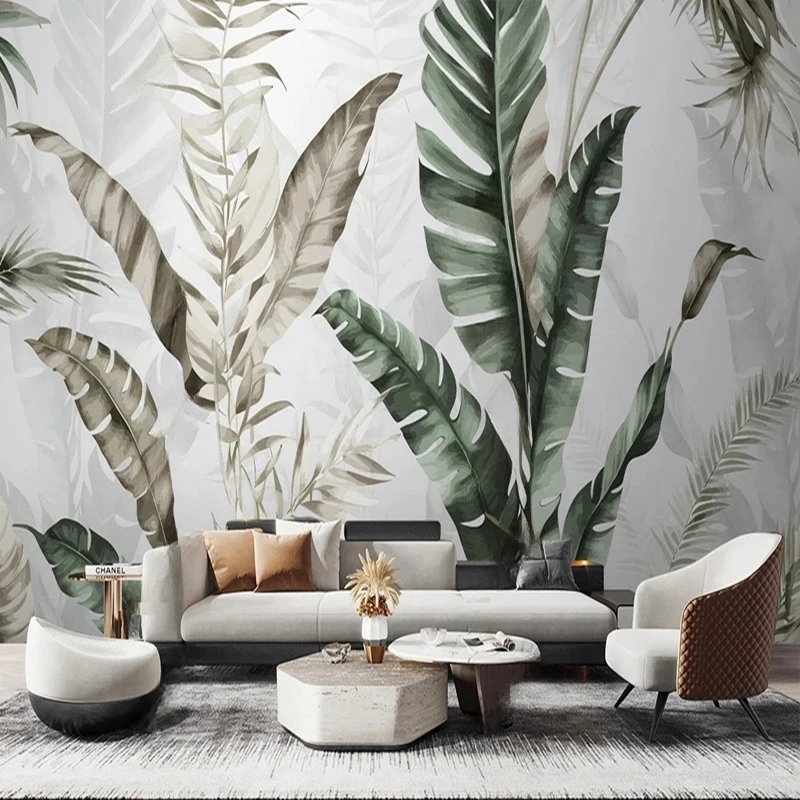Custom Hand-Painted Botanical Wall Mural Wallpaper for Living Room Bedroom Decor Wall Arts with Leaf Patterns Modern Wall Design
Custom Hand-Painted Botanical Wall Mural Wallpaper for Living Room Bedroom Decor Wall Arts with Leaf Patterns Modern Wall Design