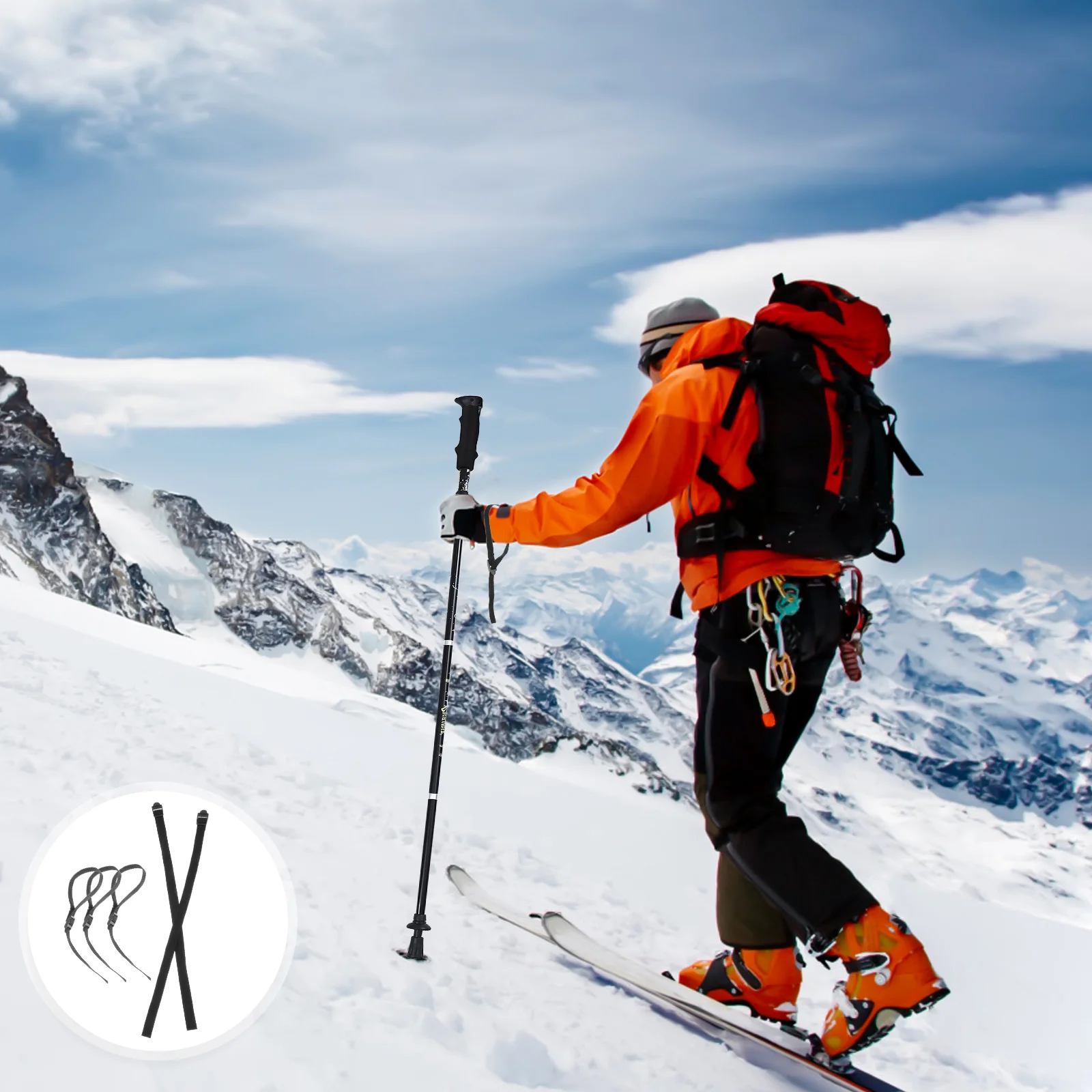 5 Pcs Ski Stick Strap Wristband Carrier for Carrying Poles Material Prevent Dropping Suitable Ski Resort Use
5 Pcs Ski Stick Strap Wristband Carrier for Carrying Poles Material Prevent Dropping Suitable Ski Resort Use