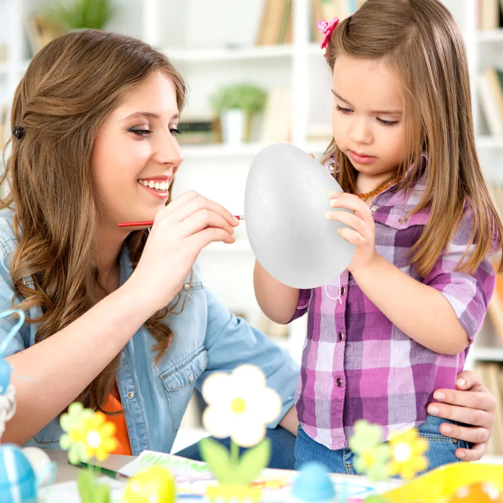 3pcs Foam Blank Fake Eggs Diy Craft Easter Decorations Lightweight Simulation Eggs For Party Home Decor Desktop 
3pcs Foam Blank Fake Eggs Diy Craft Easter Decorations Lightweight Simulation Eggs For Party Home Decor Desktop