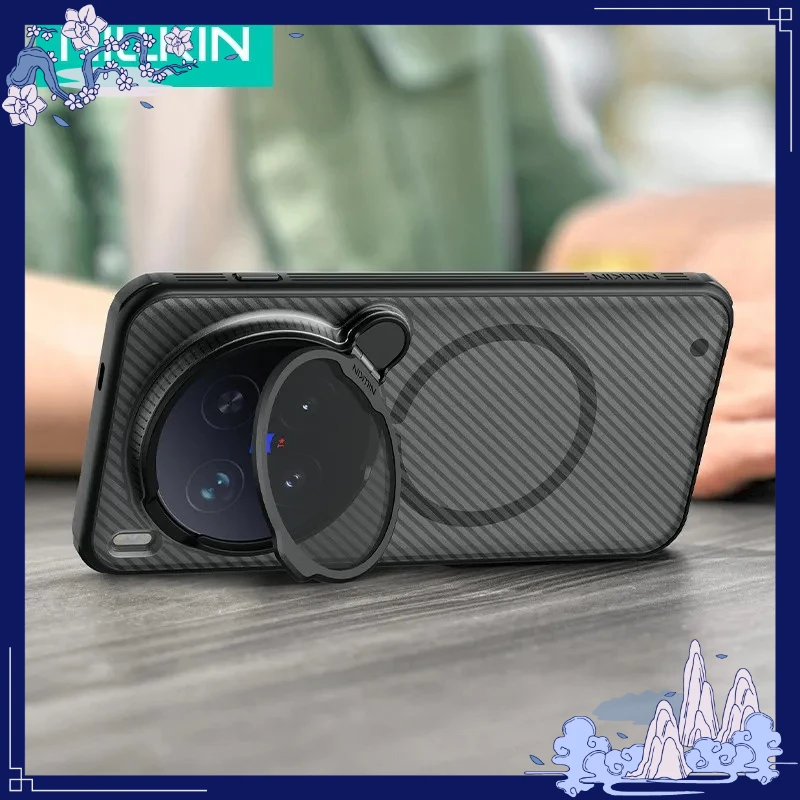 For VIVO X300, X300 Pro Magnetic Case NILLKIN Anti-fingerprint Anti-scratch Hard PC Lens Cover Bracket Phone Cover
For VIVO X300, X300 Pro Magnetic Case NILLKIN Anti-fingerprint Anti-scratch Hard PC Lens Cover Bracket Phone Cover
