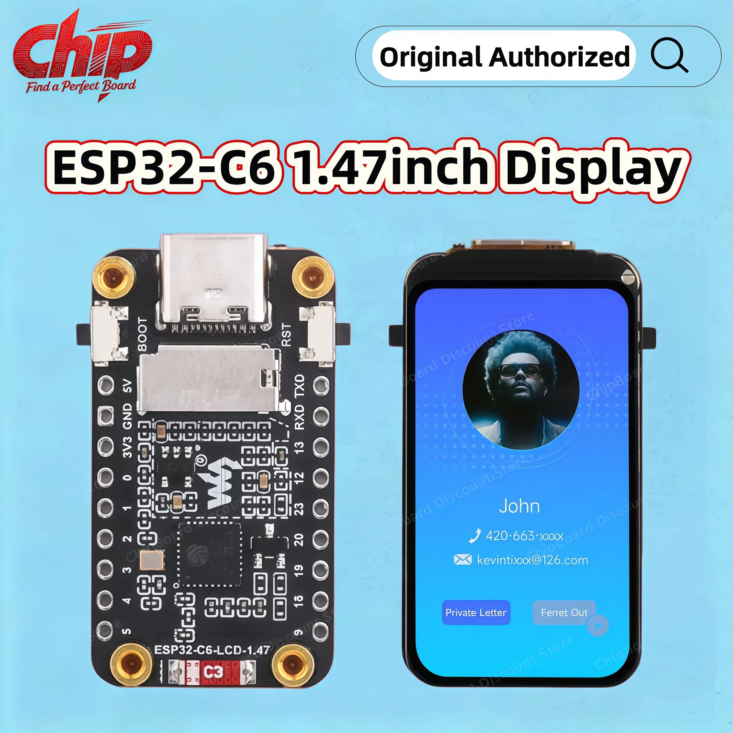 Waveshare ESP32-C6 1.47inch Display Dev Board 172×320 Supports WiFi 6 & Bluetooth ESP32 1.47 inch Touch Display Type for arduino
Waveshare ESP32-C6 1.47inch Display Dev Board 172×320 Supports WiFi 6 & Bluetooth ESP32 1.47 inch Touch Display Type for arduino
