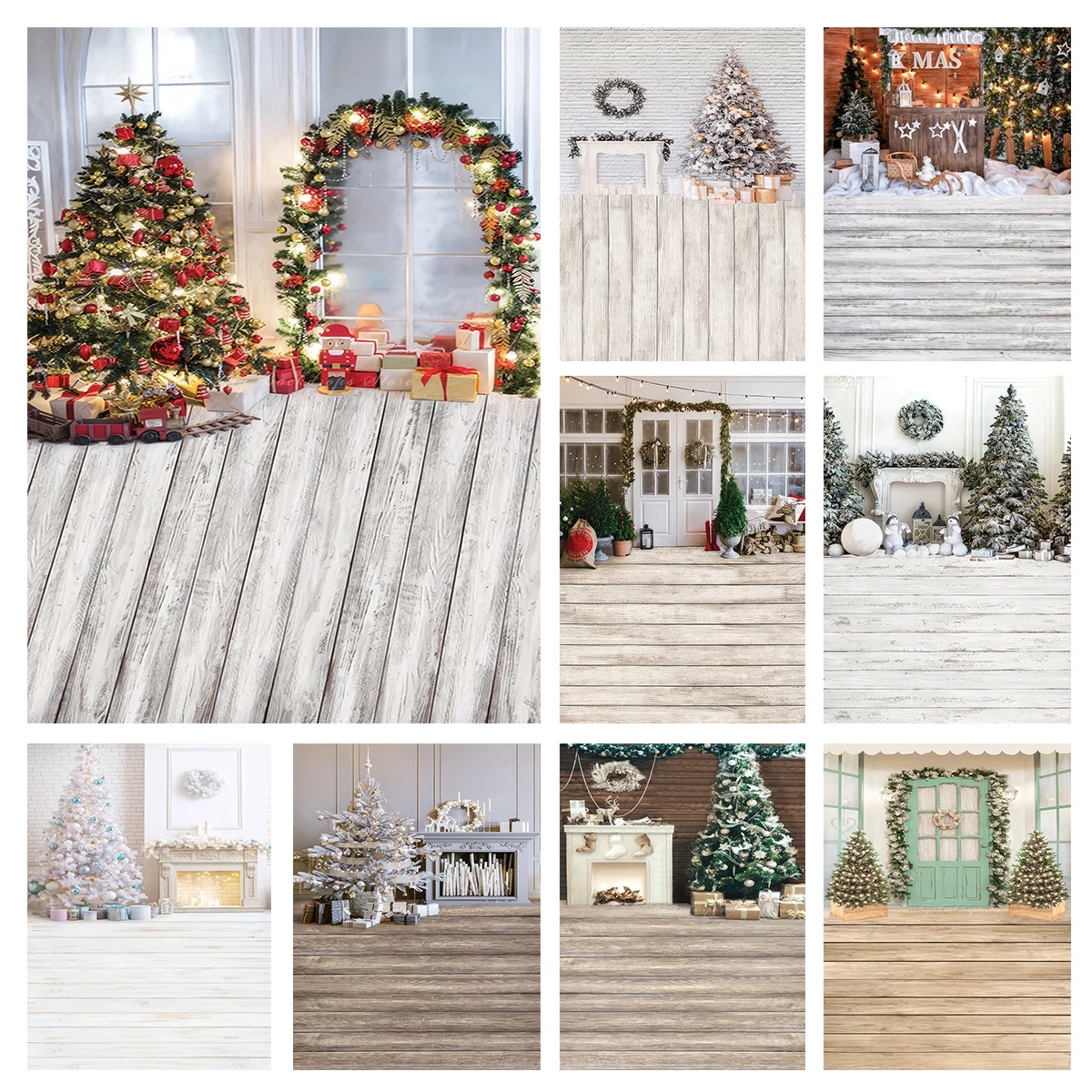 Christmas Wooden Floor Interior Decoration Fireplace and Gifts Baby Kids Portrait Family Party Photocall Photograhy Background
Christmas Wooden Floor Interior Decoration Fireplace and Gifts Baby Kids Portrait Family Party Photocall Photograhy Background