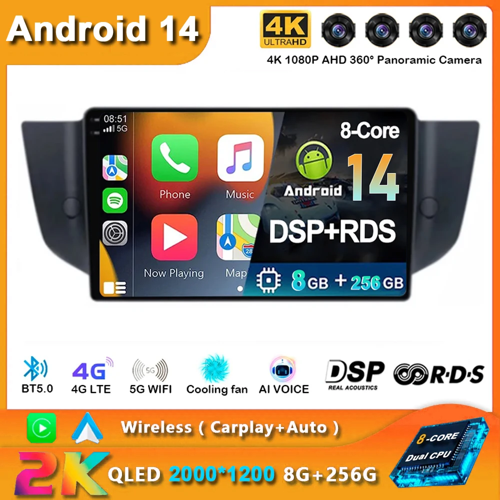 Android 14 Car Radio For Roewe MG 550 6 MG6 2008-2015 QLED Multimedia Carplay GPS Navigation Head Unit WIFI 4G LTE Tape Recorder
Android 14 Car Radio For Roewe MG 550 6 MG6 2008-2015 QLED Multimedia Carplay GPS Navigation Head Unit WIFI 4G LTE Tape Recorder