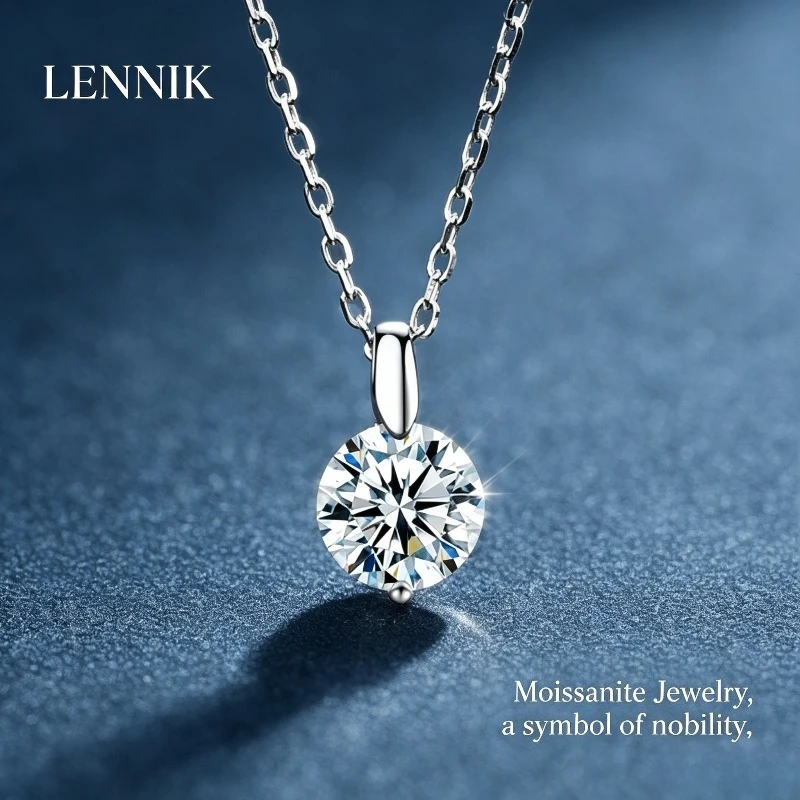 LENNIK S925 Sterling Silver Moissanite Mermaid Tears Necklace Simple Classic Pendant Collarbone Chain Jewelry
LENNIK S925 Sterling Silver Moissanite Mermaid Tears Necklace Simple Classic Pendant Collarbone Chain Jewelry