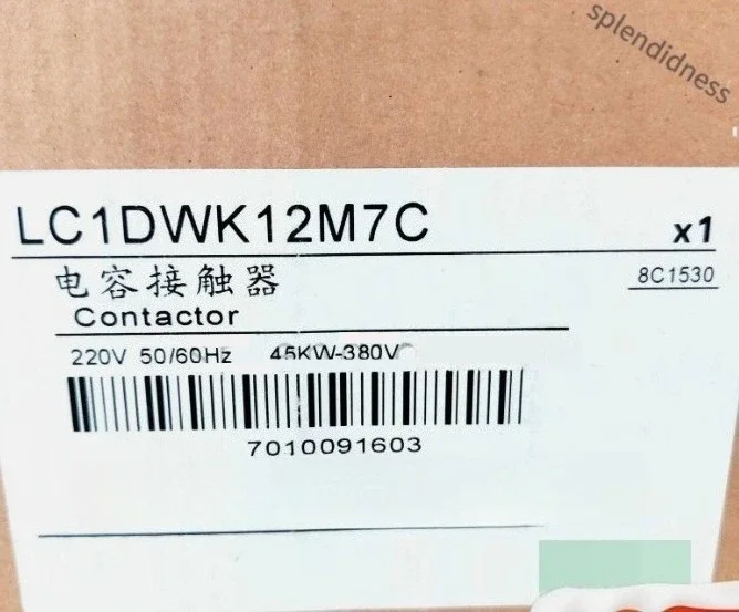 Brand New LC1DWK12M7 LC1DWK12M7C LC1DWKM7C LC1DWKM7 Capacitor contactor 25 coil 220 V AC 50/60HZ Fast Delivery
Brand New LC1DWK12M7 LC1DWK12M7C LC1DWKM7C LC1DWKM7 Capacitor contactor 25 coil 220 V AC 50/60HZ Fast Delivery