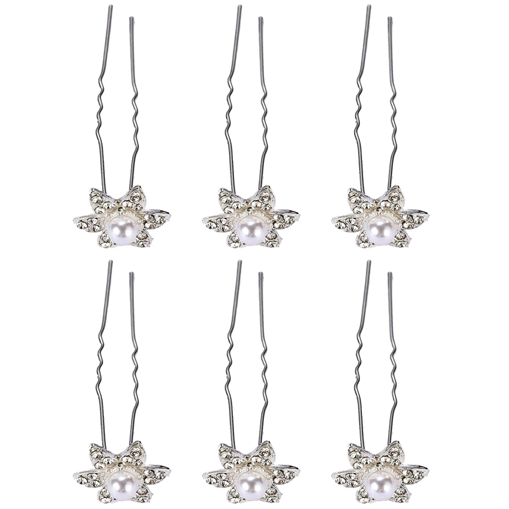 6 Pcs Flower Hairpin Elegant Bride Clips Stylish Headwear Women Accessories Prom Bride Hairpin Fashionable Headdress
6 Pcs Flower Hairpin Elegant Bride Clips Stylish Headwear Women Accessories Prom Bride Hairpin Fashionable Headdress