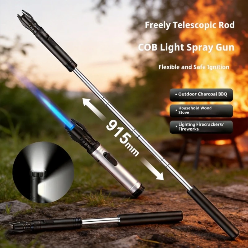 2026 BBQ Candle Lengthening Powerful Metal Gas Lighter Windproof Turbo Kitchen Torch Cigar Smoking Accessories Flashlight
2026 BBQ Candle Lengthening Powerful Metal Gas Lighter Windproof Turbo Kitchen Torch Cigar Smoking Accessories Flashlight