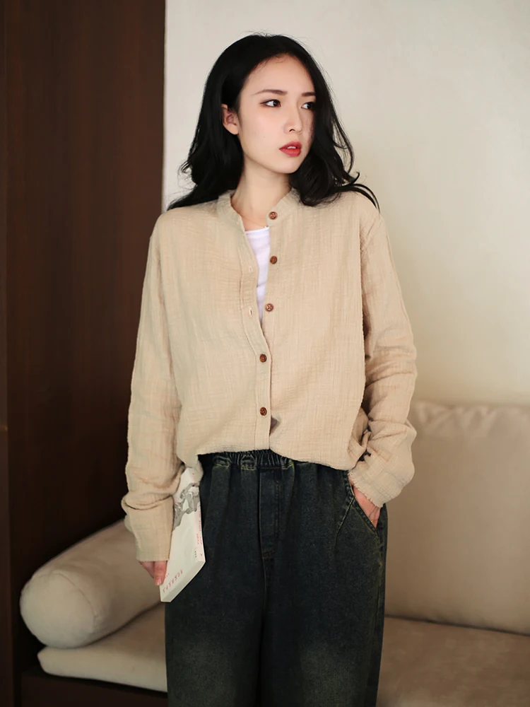 Удобная хлопково-льняная блузка с длинным рукавом и круглым вырезом, с художественной плиссировкой, премиум-класса, осенняя, дышащая, новинка 2025 года
Удобная хлопково-льняная блузка с длинным рукавом и круглым вырезом, с художественной плиссировкой, премиум-класса, осенняя, дышащая, новинка 2025 года