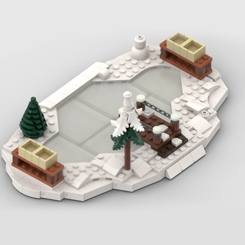 Street View Model MOC Building Bricks Christmas Winter Village Frozen Pond Modular Technology Children Toys Suit Gifts Holiday
Street View Model MOC Building Bricks Christmas Winter Village Frozen Pond Modular Technology Children Toys Suit Gifts Holiday