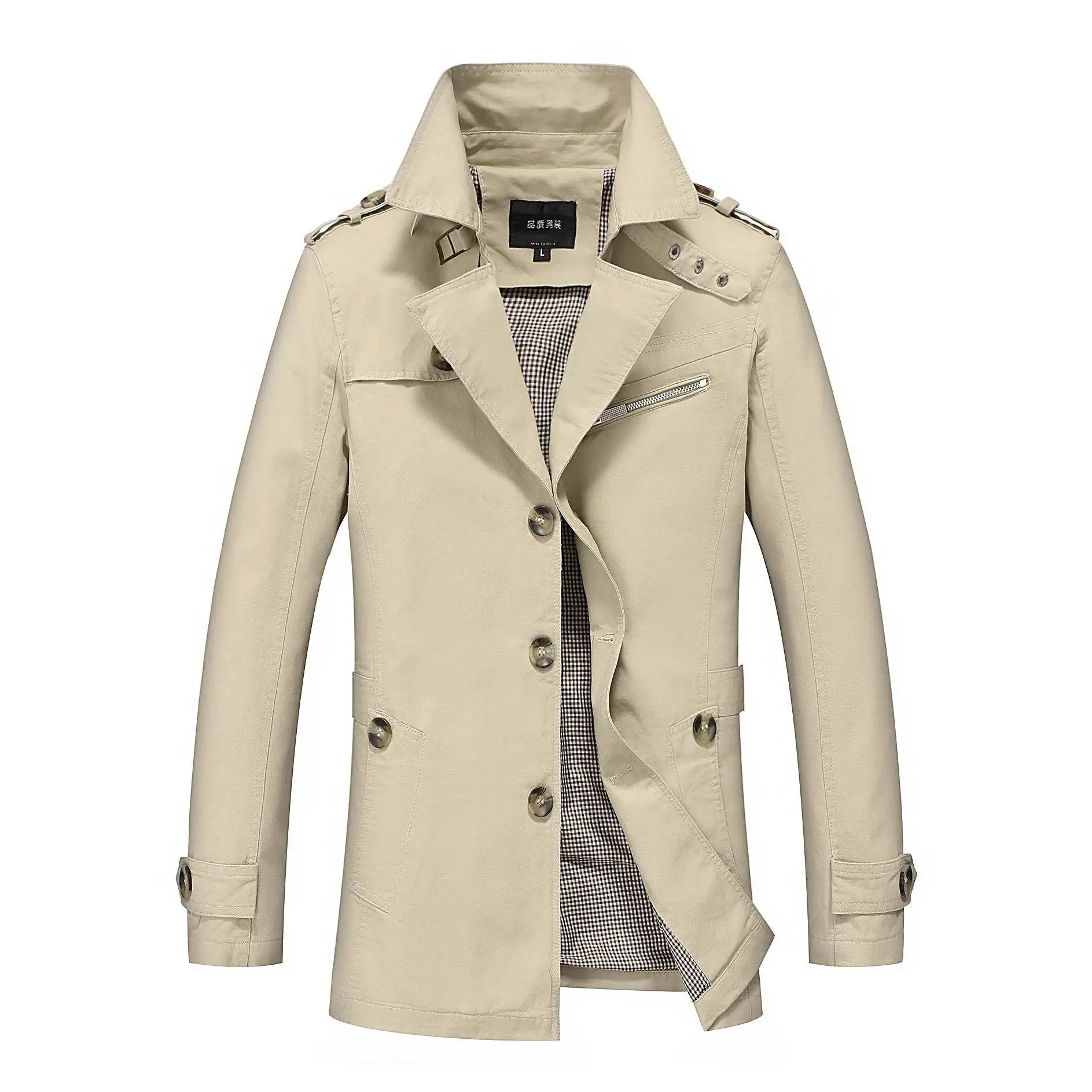 Large Size Pure Cotton Washed Windbreaker Style Jacket Trendy Korean Turn-down Collar Outerwear Casual Business Gentleman
Large Size Pure Cotton Washed Windbreaker Style Jacket Trendy Korean Turn-down Collar Outerwear Casual Business Gentleman