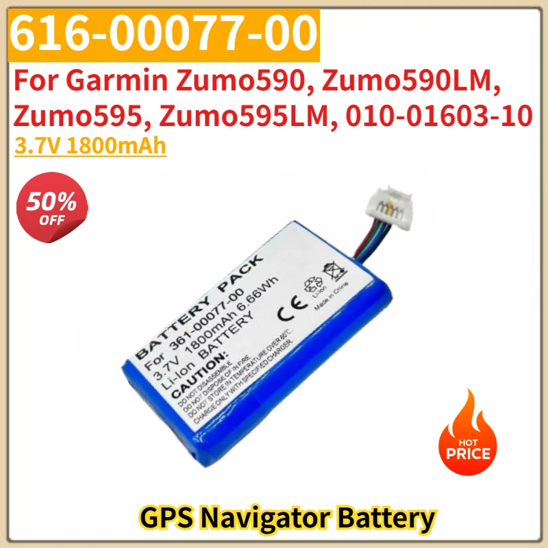100% New High Quality 616-00077-00 3.7V 1800mAh GPS Navigator Battery for Garmin Zumo590 590LM 595 595LM 010-01603-10
100% New High Quality 616-00077-00 3.7V 1800mAh GPS Navigator Battery for Garmin Zumo590 590LM 595 595LM 010-01603-10