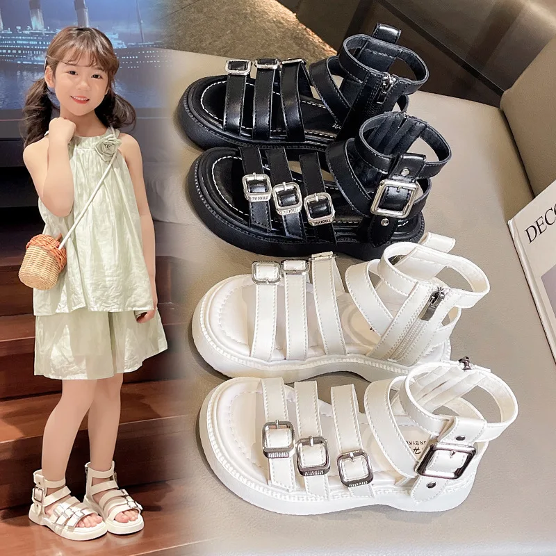 2025 Pearl Children's Sandals for Girls Shoes for Kids Gladiator Zipper Summer Soft Flat Heels Beach Princess Fashion Metal Shoe
2025 Pearl Children's Sandals for Girls Shoes for Kids Gladiator Zipper Summer Soft Flat Heels Beach Princess Fashion Metal Shoe