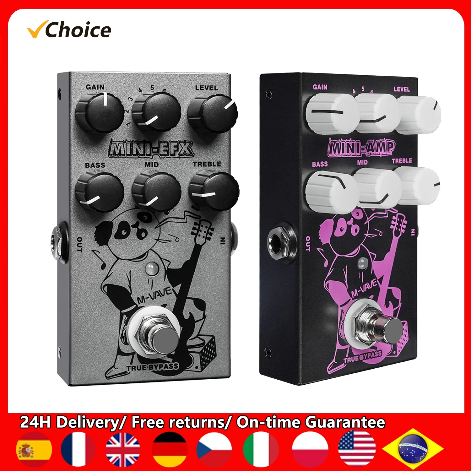M-VAVE Electric Effects Pedals Heavy Metal Electric Guitar Overload Distortion Effector 3-section EQ Adjuster British Pedal
M-VAVE Electric Effects Pedals Heavy Metal Electric Guitar Overload Distortion Effector 3-section EQ Adjuster British Pedal