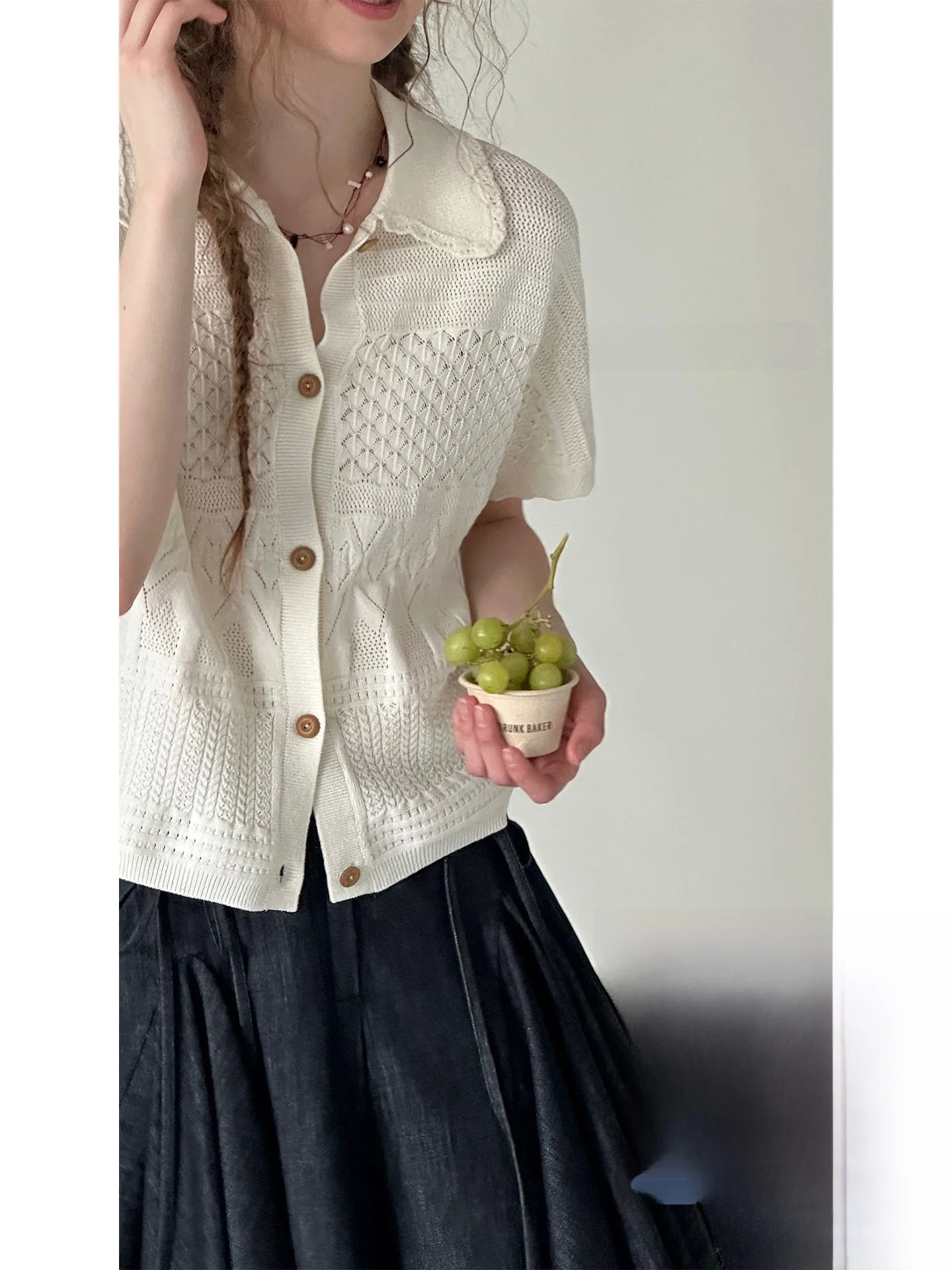 Nordic Romantic Linen Blend Short Sleeve Knitted Open Cardigan Women's Soft Medium Gauge Cotton Polyester Nylon Blend Commute...
Nordic Romantic Linen Blend Short Sleeve Knitted Open Cardigan Women's Soft Medium Gauge Cotton Polyester Nylon Blend Commute...