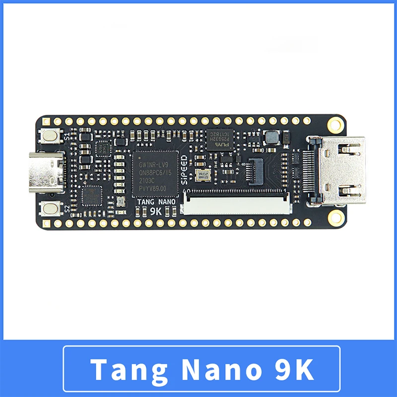 Tang Nano 9K FPGA Development Board Kit GOWIN GW1NR-9 RISC-V HDMI-comaptible for Tang Nano 9K
Tang Nano 9K FPGA Development Board Kit GOWIN GW1NR-9 RISC-V HDMI-comaptible for Tang Nano 9K