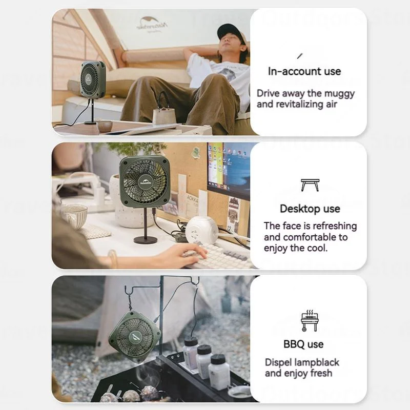 Naturehike Camping Tent Circulation Fan With Speed Switch ABS 4 Gears For Outdoor Dual-Purpose Hanging Ceiling Fan With Tripod
Naturehike Camping Tent Circulation Fan With Speed Switch ABS 4 Gears For Outdoor Dual-Purpose Hanging Ceiling Fan With Tripod