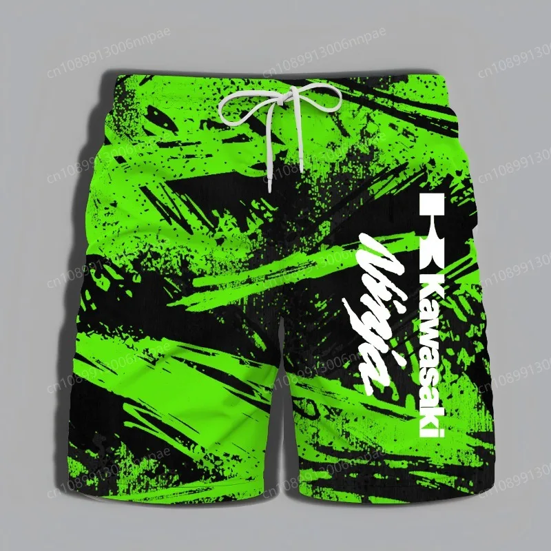 Новые летние мужские шорты 2025 года, мужские шорты с узором Kawasaki, элегантный и модный уличный стиль, мужские шорты с узором 
Новые летние мужские шорты 2025 года, мужские шорты с узором Kawasaki, элегантный и модный уличный стиль, мужские шорты с узором