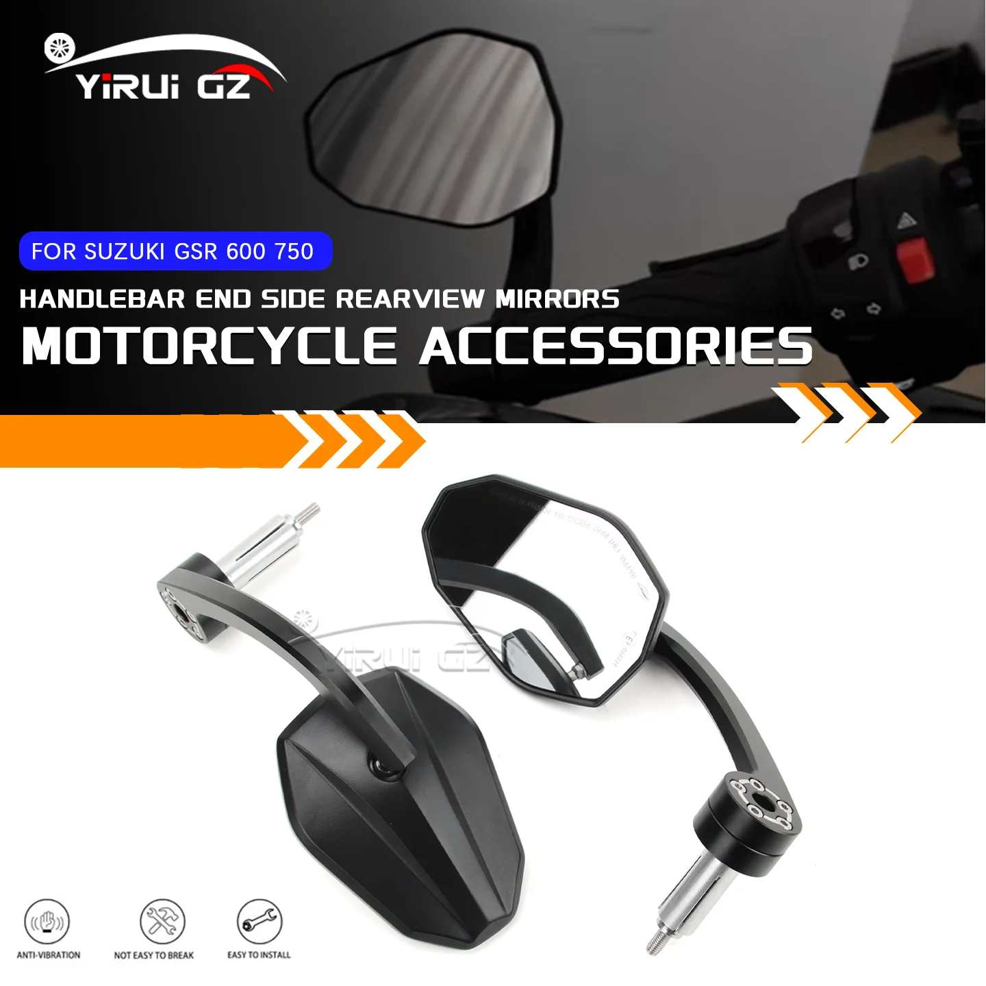 Motorcycle Bar End Mirror For Suzuki GSR 600 GSR750 GSR 600 GSR750 GSR600 GSR750 Handlebar End Side Rearview Mirrors Wide Vision
Motorcycle Bar End Mirror For Suzuki GSR 600 GSR750 GSR 600 GSR750 GSR600 GSR750 Handlebar End Side Rearview Mirrors Wide Vision