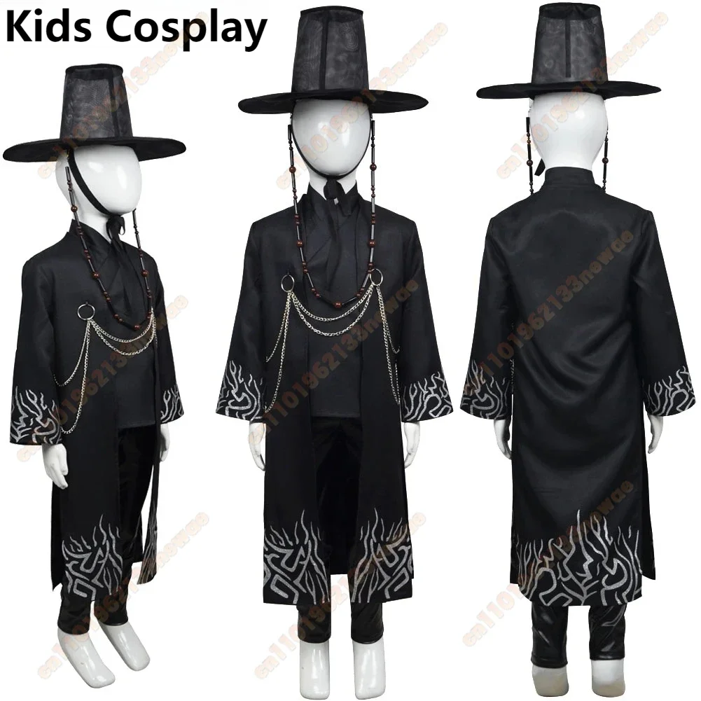 Kids Jinu Saja Boys Cosplay Costume KPop Demon Hunters Boys Girls Children Hat Coat Pants Suit Halloween Group Party Clothing 
Kids Jinu Saja Boys Cosplay Costume KPop Demon Hunters Boys Girls Children Hat Coat Pants Suit Halloween Group Party Clothing