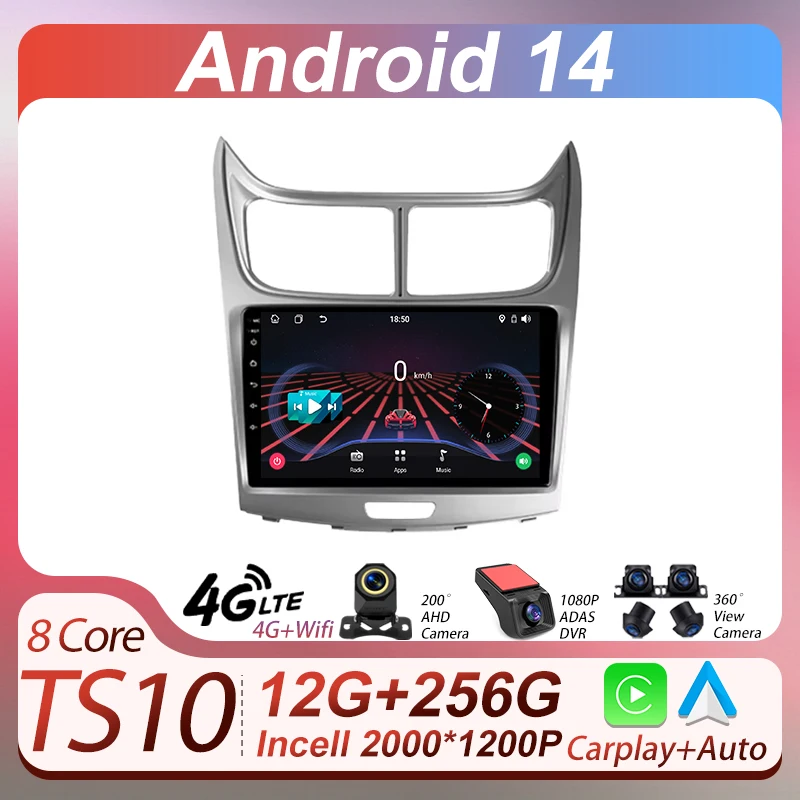Android 14 8 Core For Chevrolet Sail 2009 - 2013 Car Multimedia Radio Player GPS Navigation Stereo Head Unit Touch Screen DSP
Android 14 8 Core For Chevrolet Sail 2009 - 2013 Car Multimedia Radio Player GPS Navigation Stereo Head Unit Touch Screen DSP