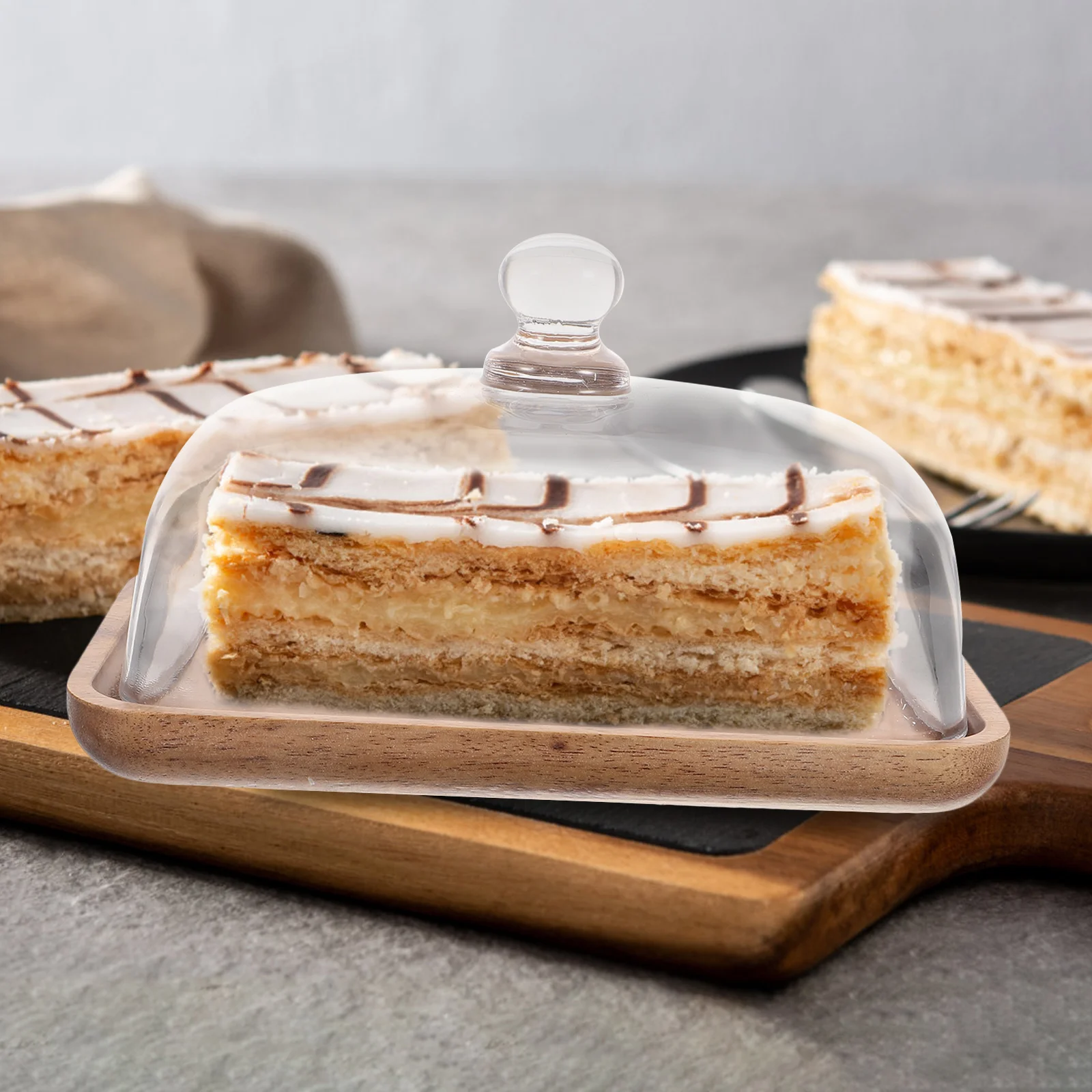 Round Acacia Wood Dessert Plate Transparent Glass Dome Cake Stand Display Platter Lid Tray 11 Inch Diameter Display
Round Acacia Wood Dessert Plate Transparent Glass Dome Cake Stand Display Platter Lid Tray 11 Inch Diameter Display