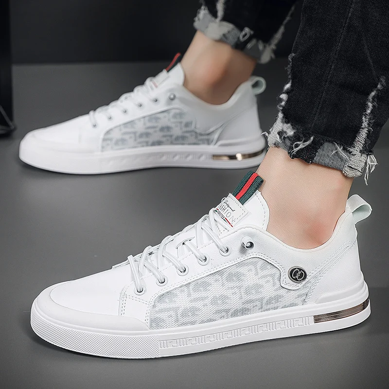 Clawave Men's Casual Sneakers Soft Leather Upper Breathable Skate Shoes Non-slip Rubber Outsole Fashion Walking Shoe White Beige
Clawave Men's Casual Sneakers Soft Leather Upper Breathable Skate Shoes Non-slip Rubber Outsole Fashion Walking Shoe White Beige