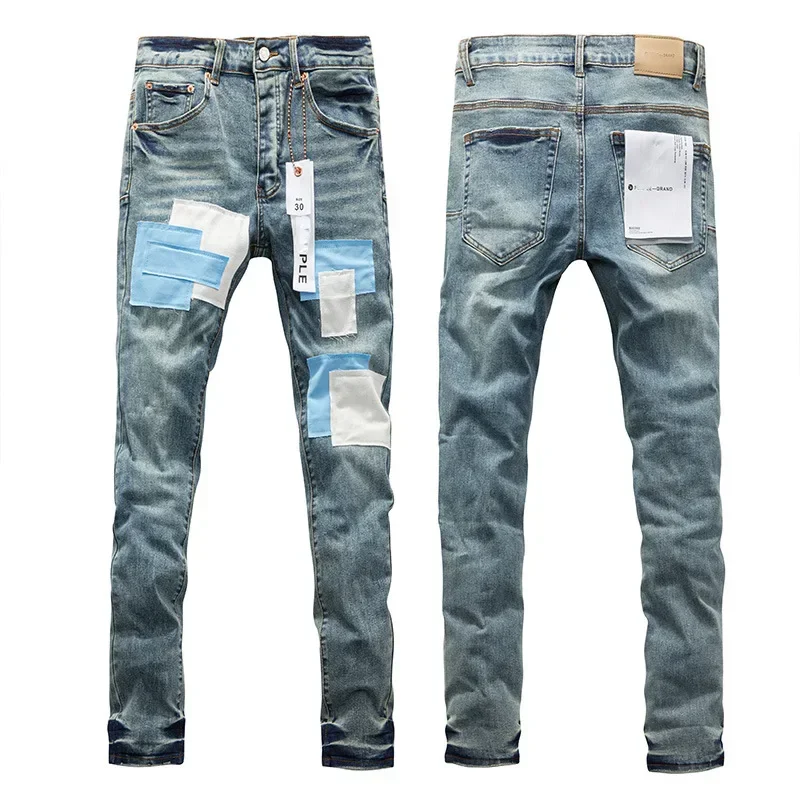 High qualityPurple brand jeans men's retro fashion patch contrasting color men's winter high-end feeling Stylish and slim pants
High qualityPurple brand jeans men's retro fashion patch contrasting color men's winter high-end feeling Stylish and slim pants
