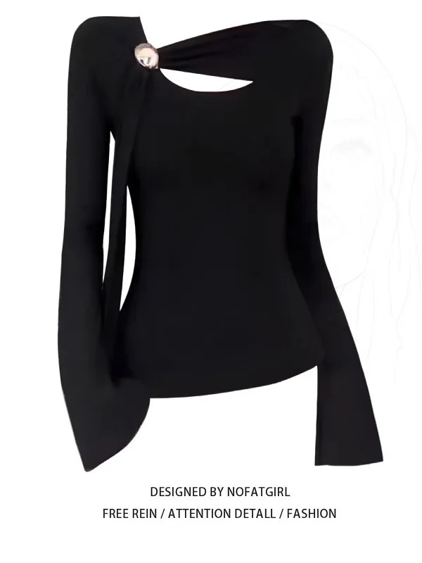 plus Size Women's Long Sleeve Hollow out Shoulder T-Shirt Autumn Winter Slimming Base Shirt Top Elegant Chic Girl Style
plus Size Women's Long Sleeve Hollow out Shoulder T-Shirt Autumn Winter Slimming Base Shirt Top Elegant Chic Girl Style
