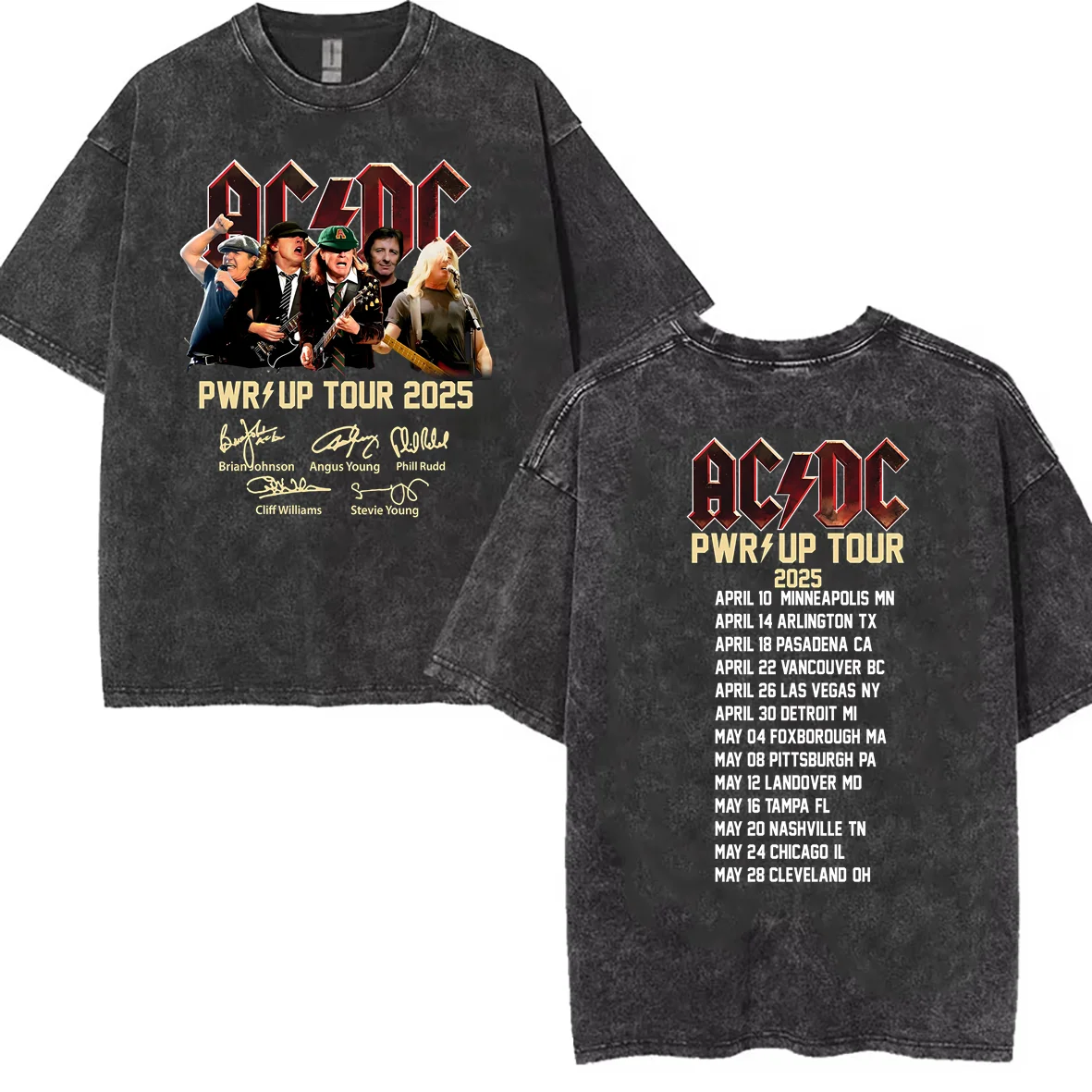 2025 retro old heavy cotton solid color Ac Power Up Dc 2025 music short-sleeved T shirt summer loose top tide washed T-shirt
2025 retro old heavy cotton solid color Ac Power Up Dc 2025 music short-sleeved T shirt summer loose top tide washed T-shirt