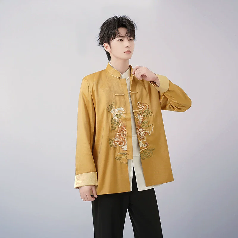 Tang Style Men T-shirt Tai Chi Clothing Performance Martial Arts Tops Men's Shirt Wushu Long Sleeve Man T Shirt Kung Fu Autumn
Tang Style Men T-shirt Tai Chi Clothing Performance Martial Arts Tops Men's Shirt Wushu Long Sleeve Man T Shirt Kung Fu Autumn