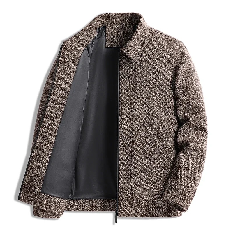 Men's Tweed Coat Spring Autumn New Solid Color Simplicity Warm Windproof Casual Business Lapel Coat Men's Woolen Jacket
Men's Tweed Coat Spring Autumn New Solid Color Simplicity Warm Windproof Casual Business Lapel Coat Men's Woolen Jacket