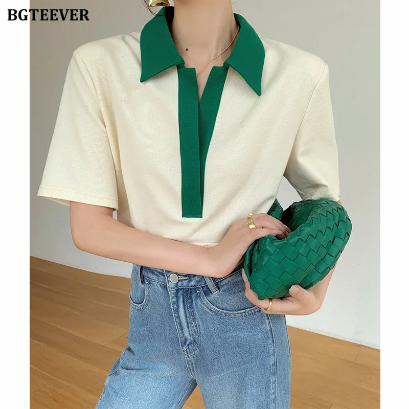 BGTEEVER Stylish Patchwork Women Cotton T-Shirts Summer Loose Short Sleeve Casual Ladies Pullovers Tees Female Tops
BGTEEVER Stylish Patchwork Women Cotton T-Shirts Summer Loose Short Sleeve Casual Ladies Pullovers Tees Female Tops