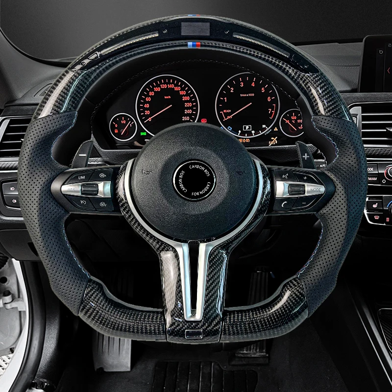 LED Forged Carbon Fiber Steering Wheel Suitable For BMW F10 F20 F30 F39 F36 M3 M6 With Shift Paddles And Buttons Car Accessories
LED Forged Carbon Fiber Steering Wheel Suitable For BMW F10 F20 F30 F39 F36 M3 M6 With Shift Paddles And Buttons Car Accessories