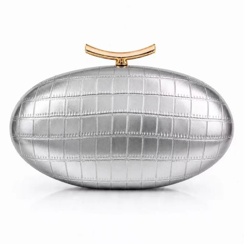 Oval PU Leather Handbag Fashion Rugby Style Banquet Bag Women Portable Wedding Cocktail Party Prom Purses Handheld Box Bag
Oval PU Leather Handbag Fashion Rugby Style Banquet Bag Women Portable Wedding Cocktail Party Prom Purses Handheld Box Bag