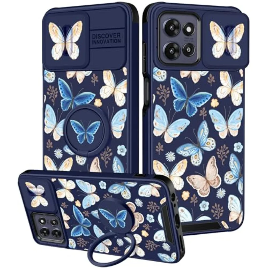 for Moto G Power 2026, for Moto G Power 2025/Play 5G 2025 Case - Women Girls Phone Cover Blue Butterfly with Camera Cover and R
for Moto G Power 2026, for Moto G Power 2025/Play 5G 2025 Case - Women Girls Phone Cover Blue Butterfly with Camera Cover and R