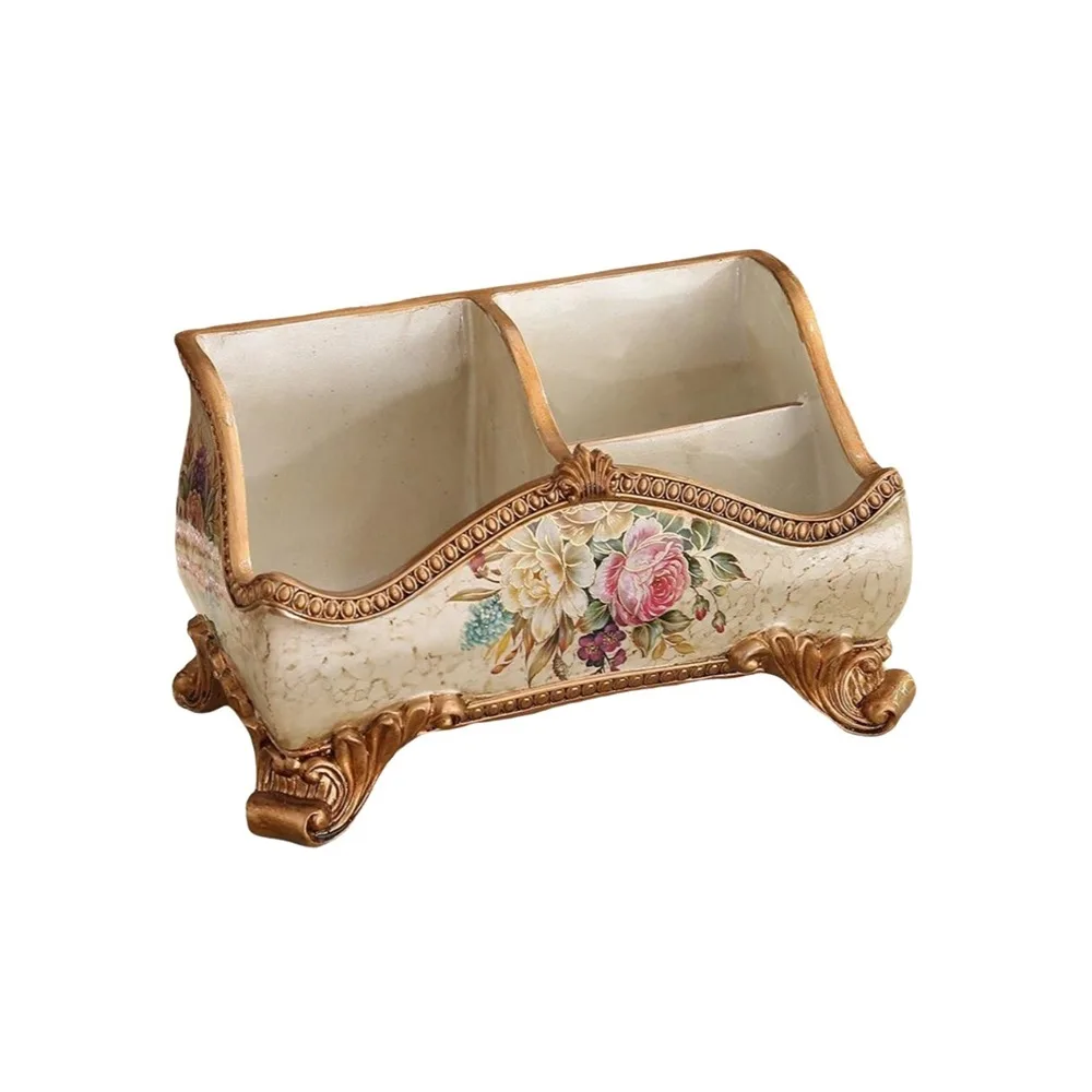 Resin European Style Storage Box 3 Compartment Retro Remote Control Box Decorative Flower Pattern Remote Control Holder Bedroom
Resin European Style Storage Box 3 Compartment Retro Remote Control Box Decorative Flower Pattern Remote Control Holder Bedroom