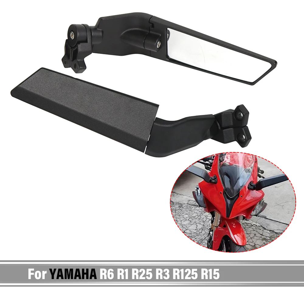 Wind Wing Mirror Motorcycle Adjustable Rotating Rearview Mirror Motorcycle Accessories For YAMAHA YZF R6 R1 R25 R3 R125 R15
Wind Wing Mirror Motorcycle Adjustable Rotating Rearview Mirror Motorcycle Accessories For YAMAHA YZF R6 R1 R25 R3 R125 R15