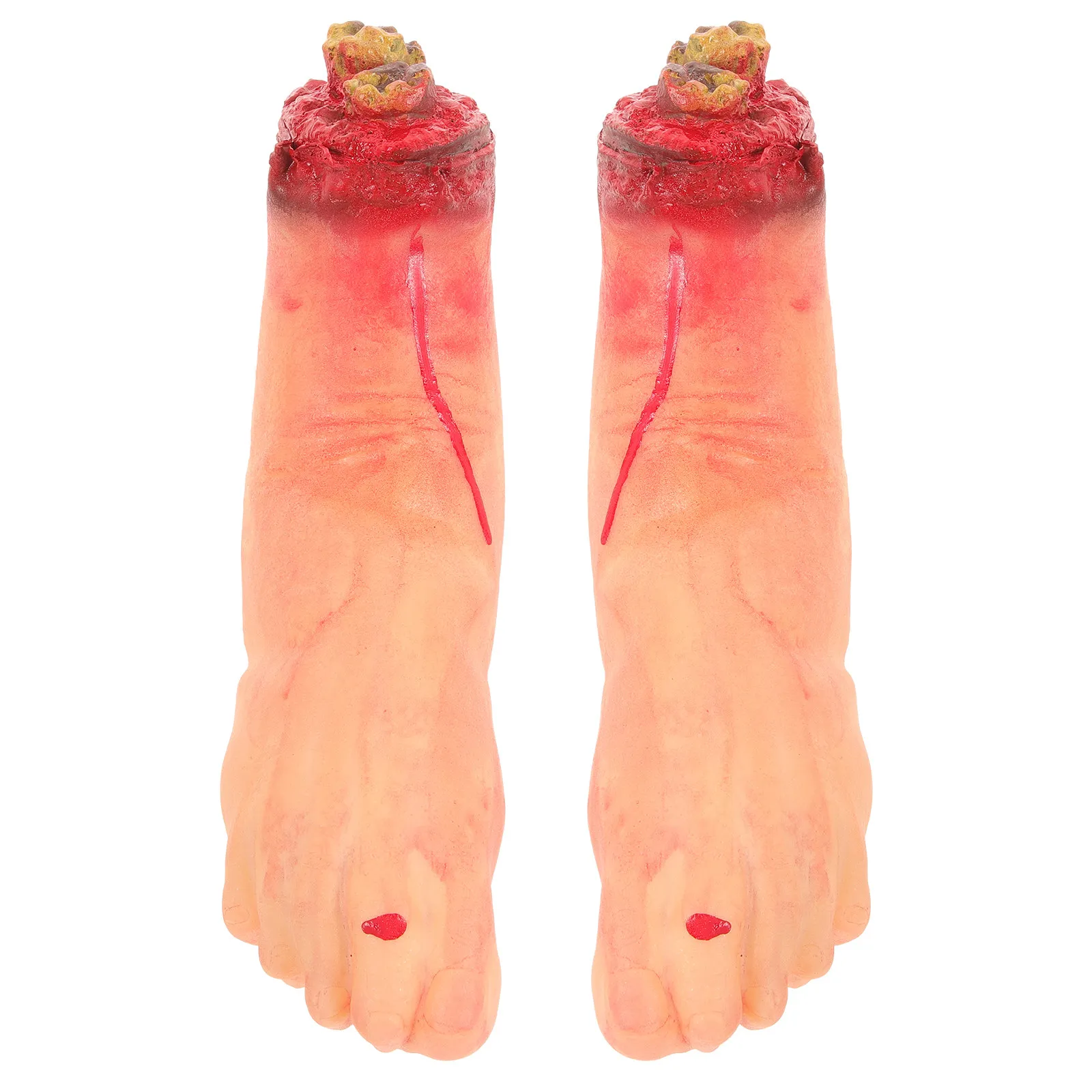 2Pcs Realistic Fake Severed Feet Prop Halloween Horror Decor Scary Broken Feet Simulation Prop for Haunted House Party Cosplay
2Pcs Realistic Fake Severed Feet Prop Halloween Horror Decor Scary Broken Feet Simulation Prop for Haunted House Party Cosplay