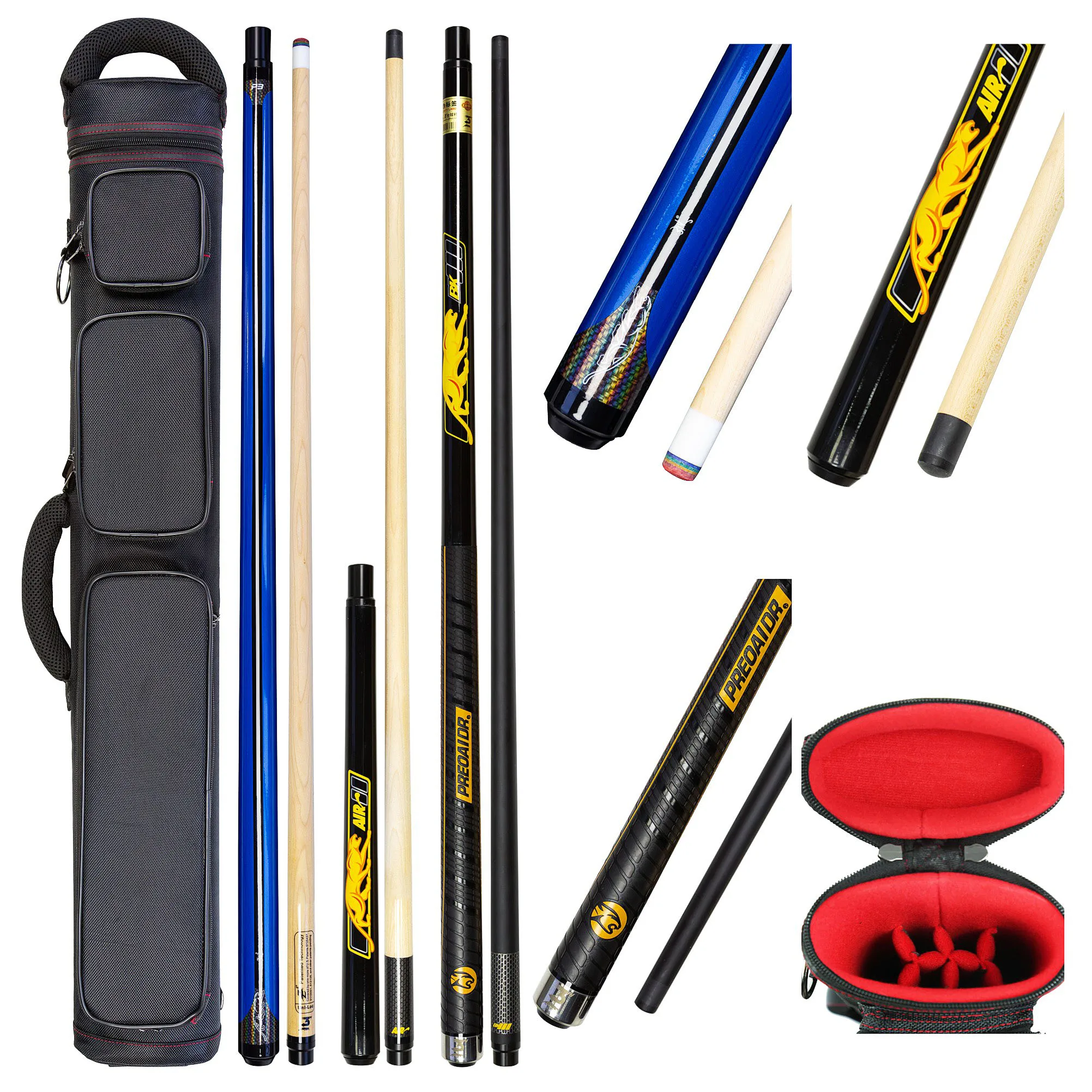 Preoaidr Billiards Cue Pool Cue Stick 10.5mm/11.5mm/13mm Tip Maple Shaft With 6/7 Holes 4X4/3X4 Billiards Cue Case Set
Preoaidr Billiards Cue Pool Cue Stick 10.5mm/11.5mm/13mm Tip Maple Shaft With 6/7 Holes 4X4/3X4 Billiards Cue Case Set