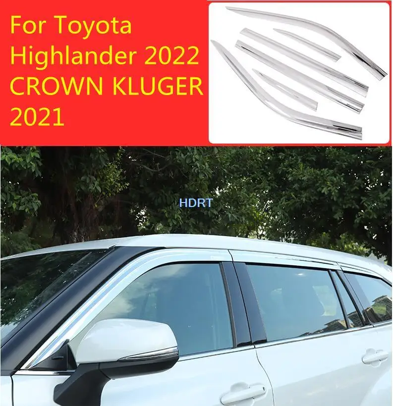For Toyota Highlander 2022/CROWN KLUGER 2021 Car Styling Plastic Window Glass Wind Visor Rain/ABS chrome Sun Guard Vent Parts
For Toyota Highlander 2022/CROWN KLUGER 2021 Car Styling Plastic Window Glass Wind Visor Rain/ABS chrome Sun Guard Vent Parts