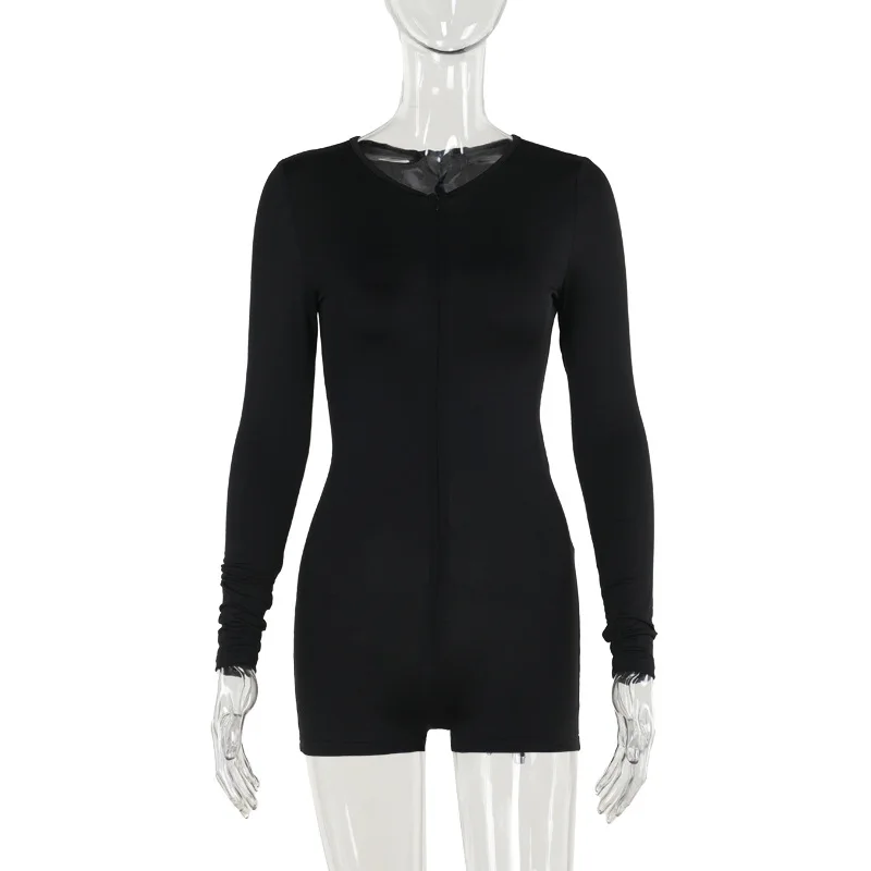 Zipper Bodysuit Strap Solid Bodycon Sexy Body Casual Basic y2k Summer Bodysuit Women Tops Long Sleeve Bodysuits Jumpsuit Shorts
Zipper Bodysuit Strap Solid Bodycon Sexy Body Casual Basic y2k Summer Bodysuit Women Tops Long Sleeve Bodysuits Jumpsuit Shorts