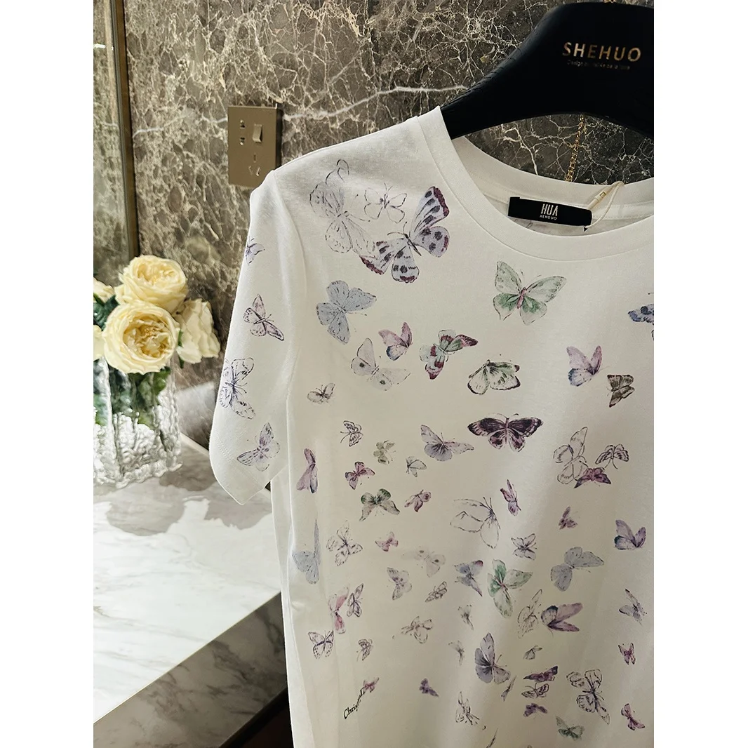 Spring Vintage Style T-Shirt Cotton Short Sleeve round Neck Clean Aesthetic Age-Defying Women's Casual Top
Spring Vintage Style T-Shirt Cotton Short Sleeve round Neck Clean Aesthetic Age-Defying Women's Casual Top