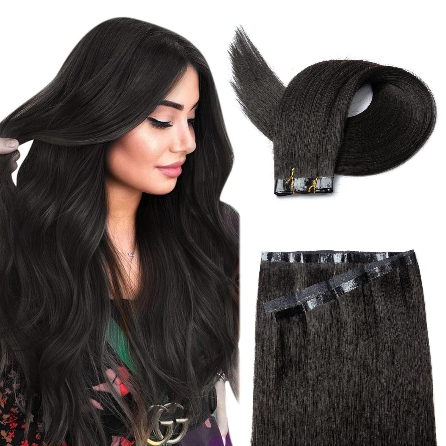 Invisible Tape in Hair Extensions Human Hair Tape Weft Hair Extensions Silky Straight One Piece Wide Weft DIY Easy Application
Invisible Tape in Hair Extensions Human Hair Tape Weft Hair Extensions Silky Straight One Piece Wide Weft DIY Easy Application