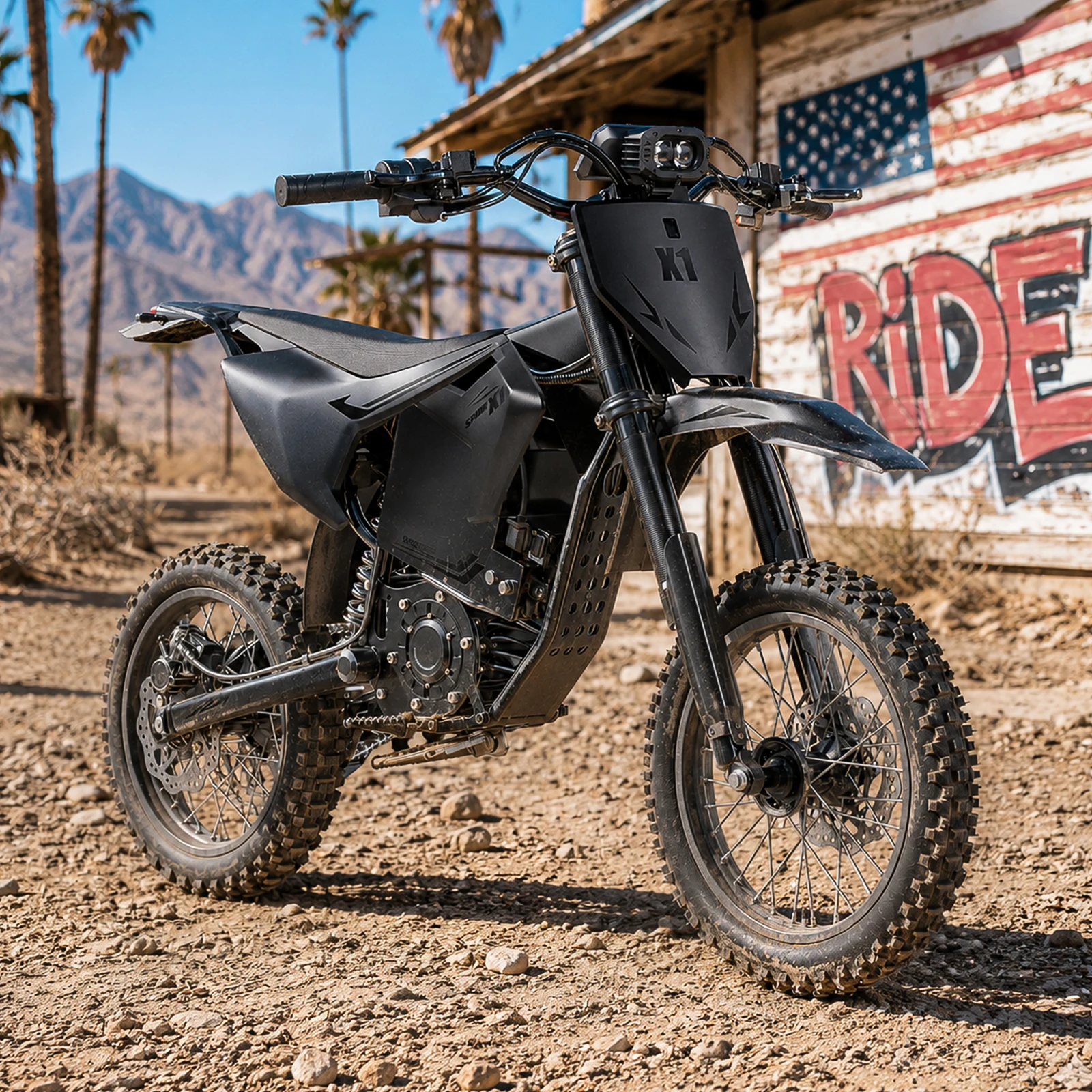 QRONGE X1 Spark Electric Dirt Bike 50MPH 4500W Peak Motor 60V 28.8Ah Battery 14"/12" Off-Road Tires Dual Hydraulic Brakes Full Suspension Adult Electric Motorcycle Mountain Off-Road eBike
QRONGE X1 Spark Electric Dirt Bike 50MPH 4500W Peak Motor 60V 28.8Ah Battery 14"/12" Off-Road Tires Dual Hydraulic Brakes Full Suspension Adult Electric Motorcycle Mountain Off-Road eBike