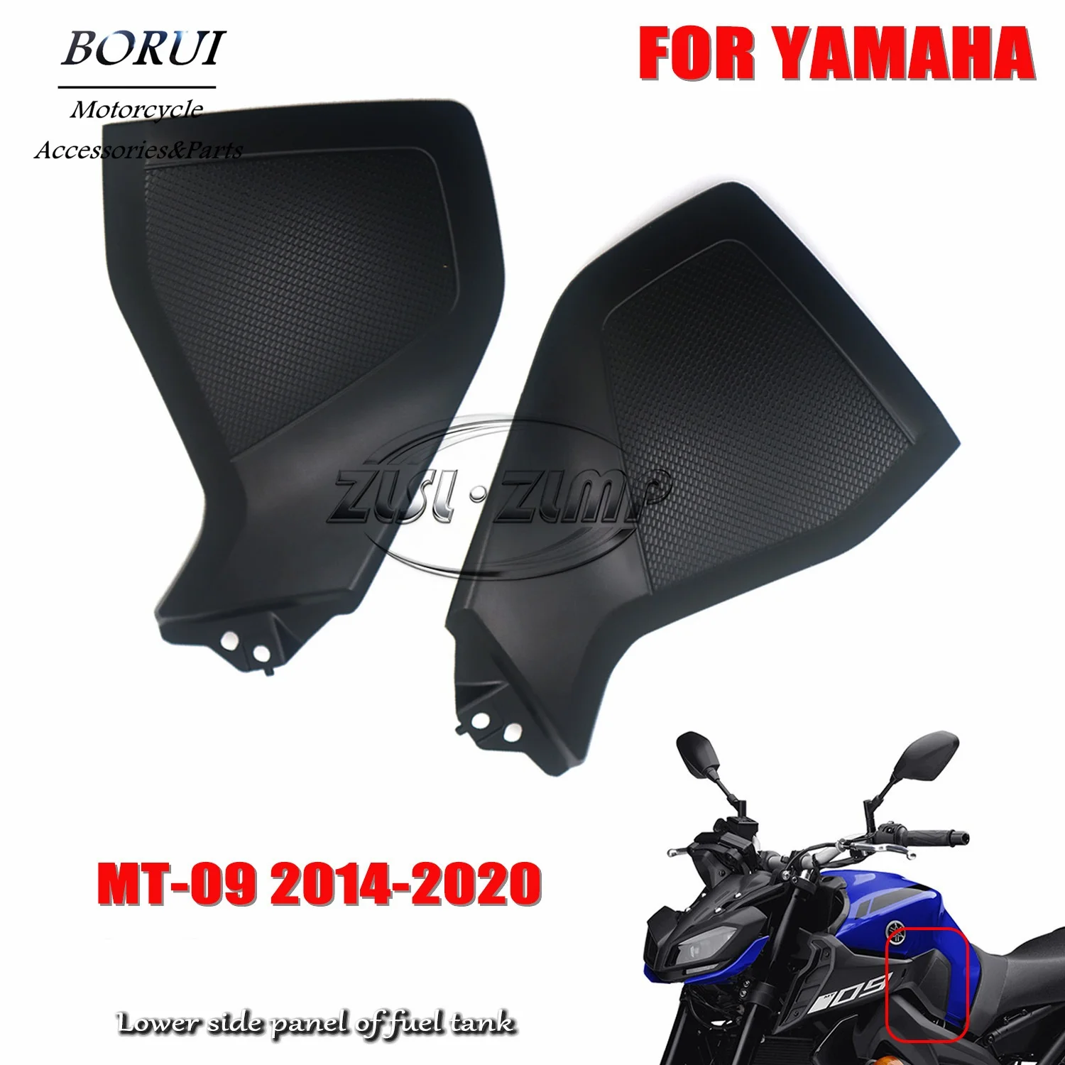 Motorcycle Fairing Fuel Tank Lower Side Cover for Yamaha MT-09 2014-2020
Motorcycle Fairing Fuel Tank Lower Side Cover for Yamaha MT-09 2014-2020
