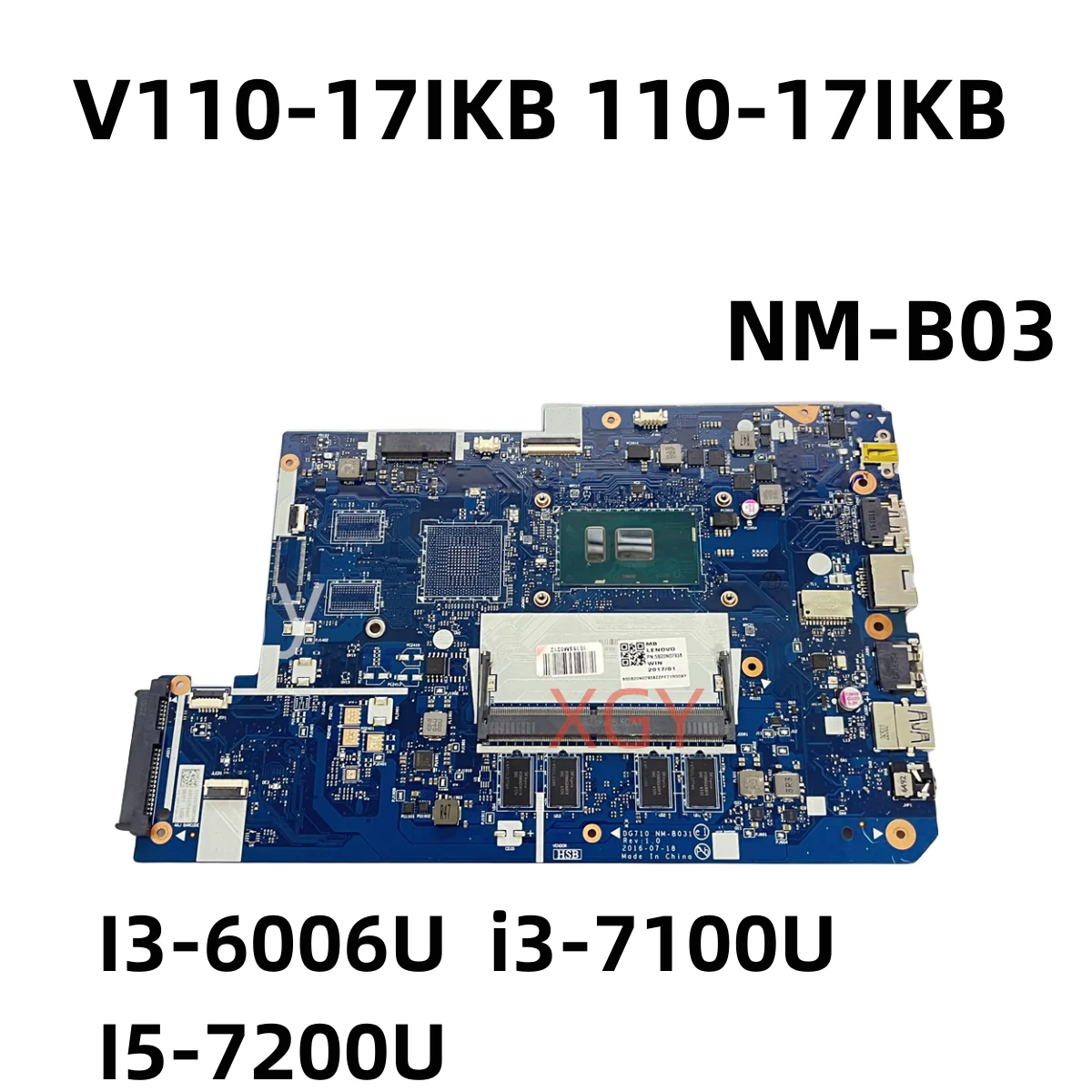 Original For Lenovo ideapad V110-17IKB 110-17IKB Laptop Motherboard DG710 NM-B031 I3-6006 i3-7100 I5-7200 100% Testing Perfect
Original For Lenovo ideapad V110-17IKB 110-17IKB Laptop Motherboard DG710 NM-B031 I3-6006 i3-7100 I5-7200 100% Testing Perfect