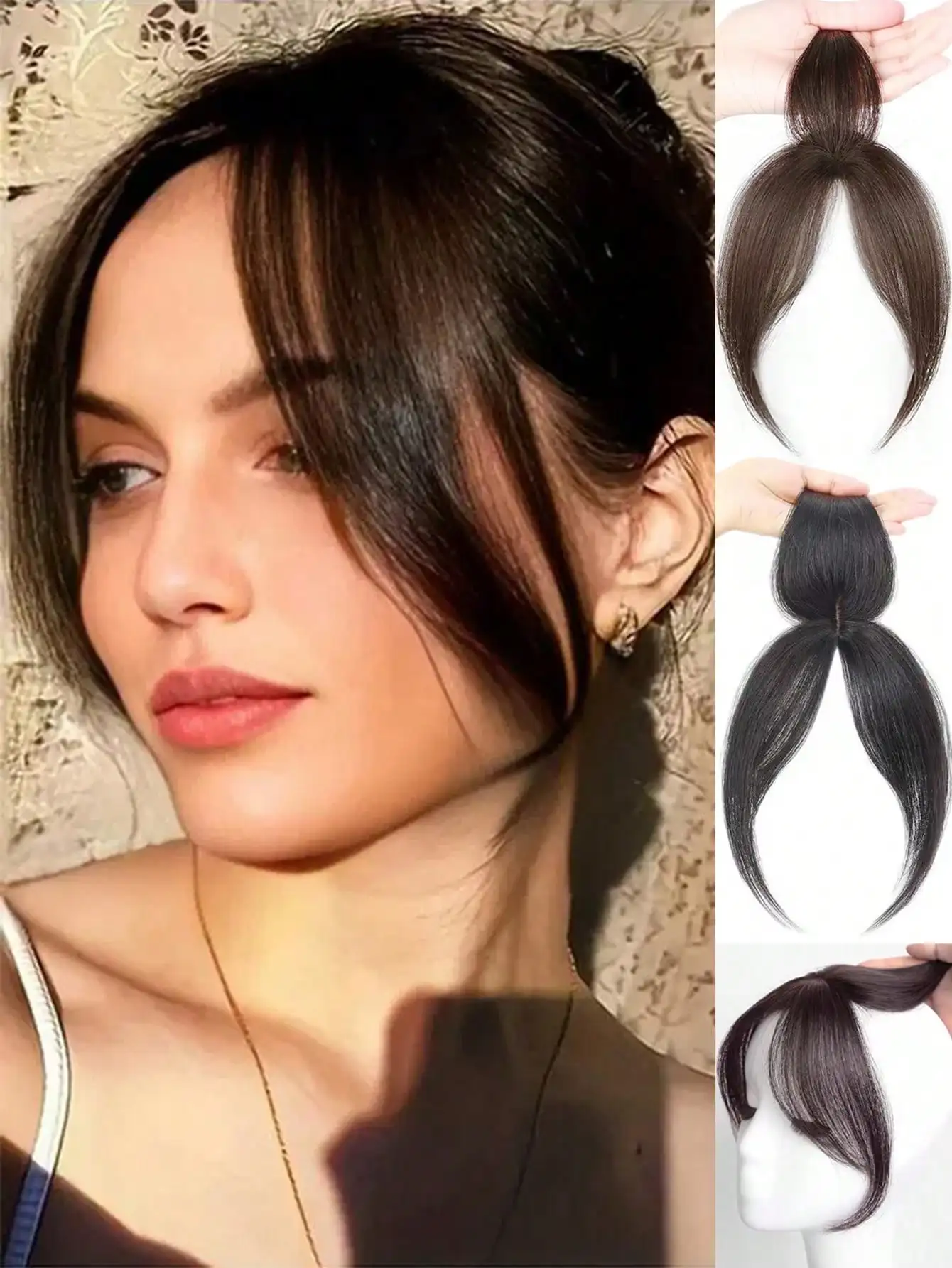 Handmade Invisible Hairline Bangs Hair Topper, Fluffy Natural Elegant Hairstyle Bangs Hair Clip, Covers White Hair, Claw Clips
Handmade Invisible Hairline Bangs Hair Topper, Fluffy Natural Elegant Hairstyle Bangs Hair Clip, Covers White Hair, Claw Clips